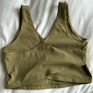 Cropped cross back bra/tank